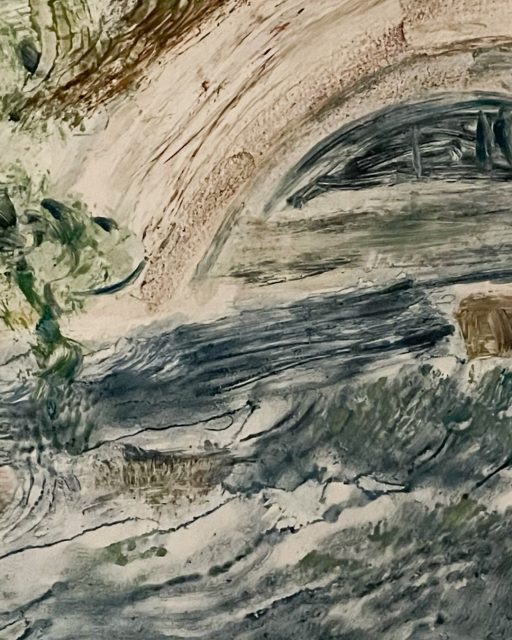 L'eau tumultueuse continue de gronder et de grandir. Après le croquis et la version gravure en noir et blanc, voici l'étape de la préparation des couleurs... pour bientôt de nouvelles impressions colorées.
#gravureprinting #couleurs